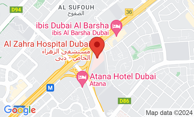 Al Zahra Hospital Dubai (Al Barsha) location